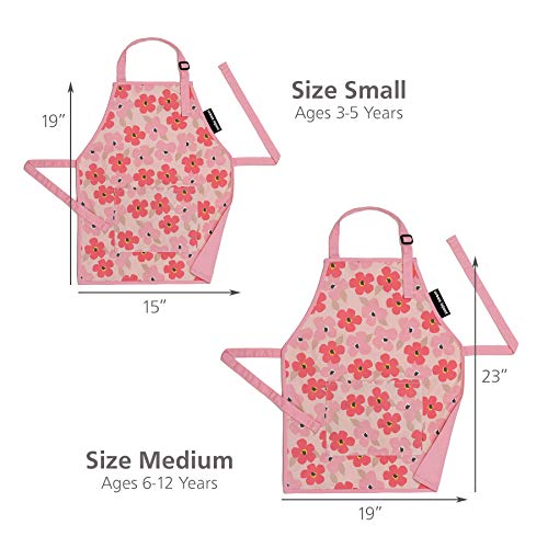 Adjustable Kids Apron for Cooking, Baking, Art and Gardening