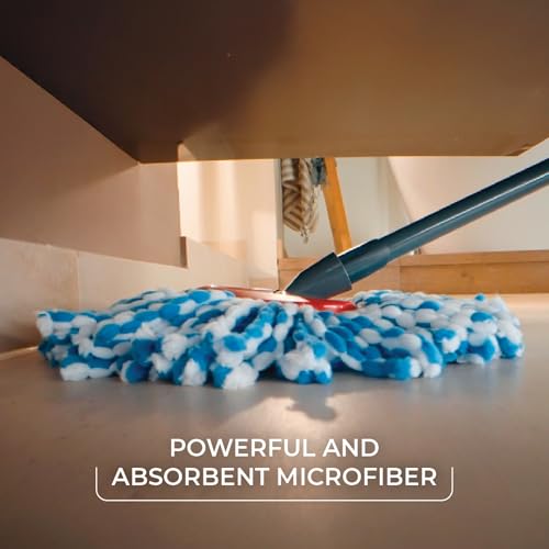 Microfiber Spin Mop Refill Replacement Head, Washable - 1-Pack, Blue