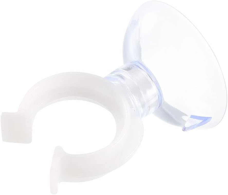 Uxcell Aquarium Suction Cup Clips - Durable Airline Tube Holders for Fish Tanks | Clear 17mm, 12 Pcs
