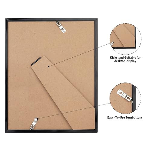 LaVie Home 2x3 Black Picture Frame with HD Plexiglas - Wall Display, 1 Pack