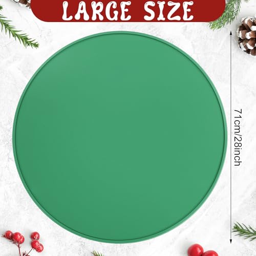 Silicone Christmas Tree Stand Mat - 28 Inch Waterproof Floor Protector Pad