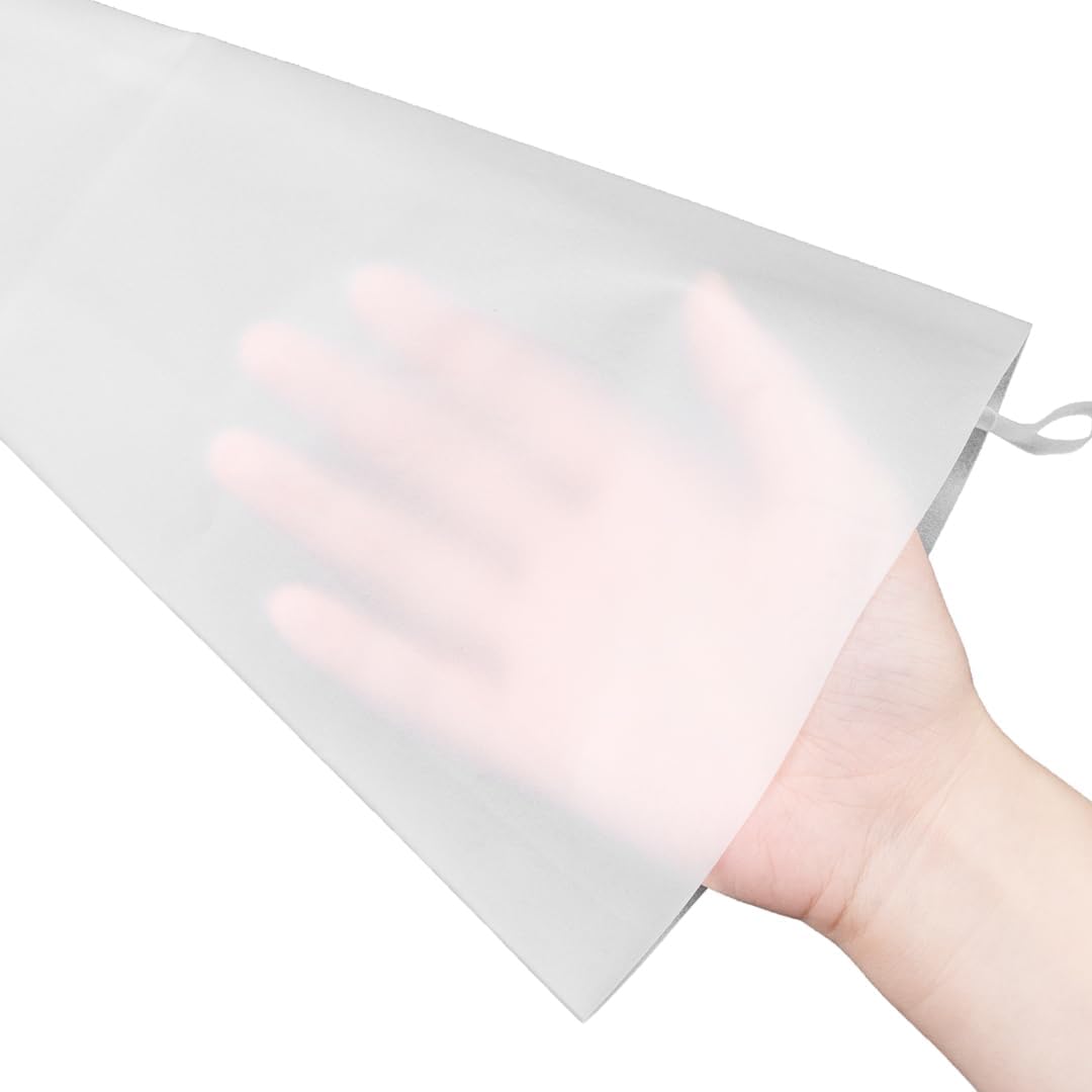 Pastry Tek Piping Bag Set - Durable, Reusable White Silicone Icing Bags for Cakes, Cupcakes & Cookies | Set of 4