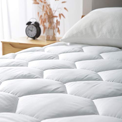 Queen Mattress Pad - Ultra Soft Quilted Fitted Topper Cover, 8-21" Deep Pocket