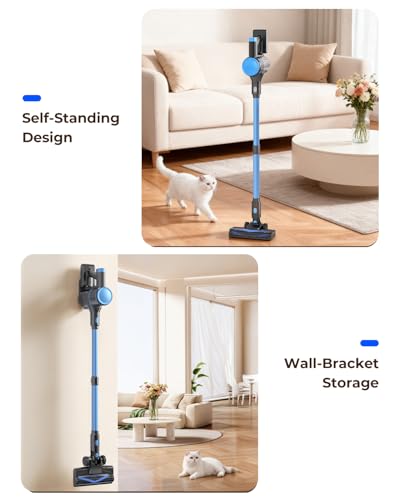 N8 Cordless Stick Vacuum Cleaner, Lightweight Rechargeable Home Floor Vacuum