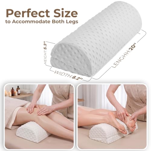 Half Moon Knee Bolster Pillow Set for Back Sleeping Relief