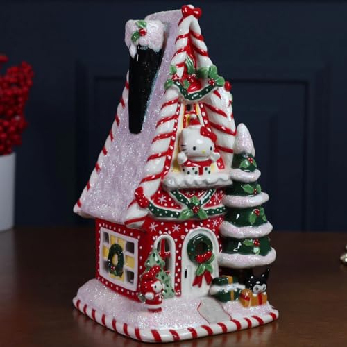 Hello Kitty & Friends Ceramic North Pole Christmas Candle House Decor