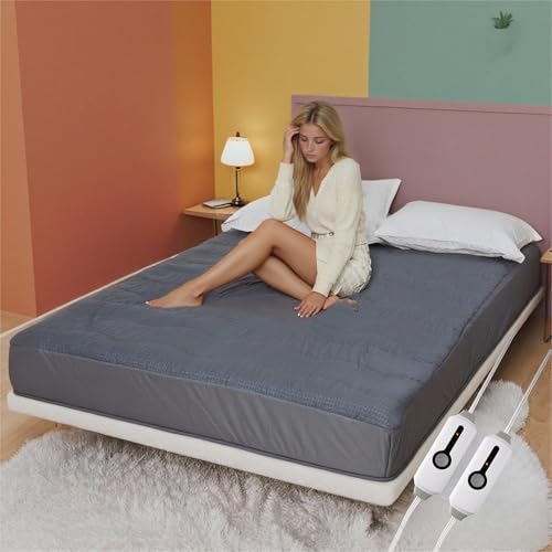 Electric Mattress Pad Queen Size with 4 Heat Settings & Auto Shut Off
