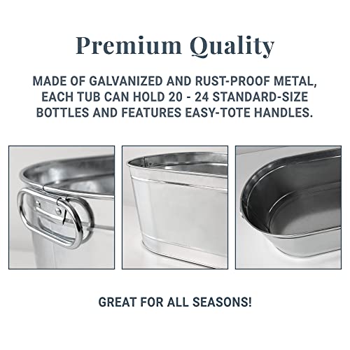 Let's Make Memories Personalized Halloween Beverage Tub with Stand - 5.5 Gallons Galvanized Metal Drink Cooler - Pick Your Poison