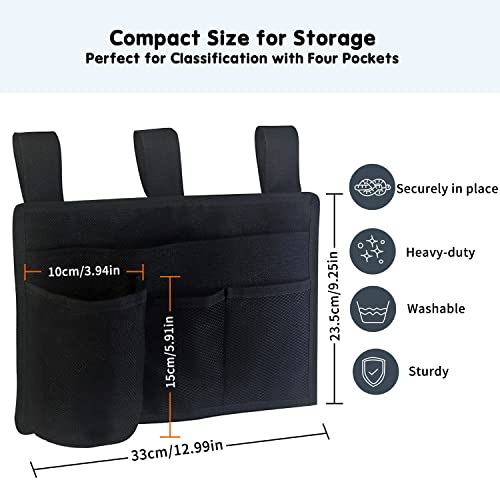 Hanging Bedside Storage Caddy Organizer for Bunk Beds and Dorm Rooms