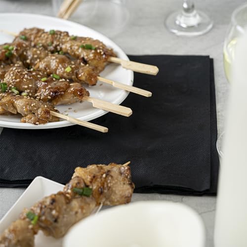 Restaurantware 8.3 Inch Paddle Bamboo Skewers 100 Sturdy Disposable Bamboo Food Picks - Sturdy Paddle Head Bamboo Appetizer Picks Sustainable For Serving Appetizers and Cocktail Garnishes