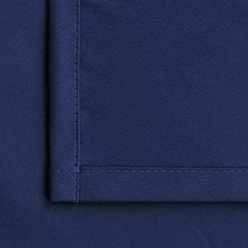 Short Blackout Curtains 45" Length - Thermal Rod Pocket Drapes, 2 Panels