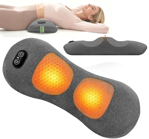 4-in-1 Electric Lumbar Support Pillow with Heat & Vibration