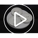 Yoqanr Ceramic Ring Dish B Monogram Personalized Jewelry Tray for Women - Wedding Gift, White
