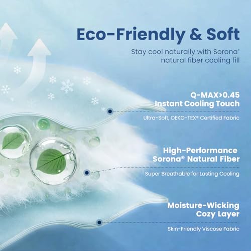 Cooling Comforter Queen Size - Reversible Silky Smooth Blanket