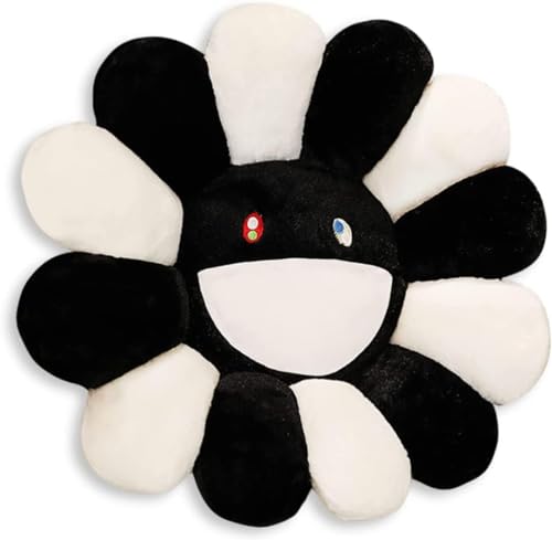 Plush Flower Floor Pillow - Soft Velvet Sunflower Cushion for Home Decor