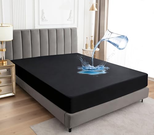 Waterproof Queen Mattress Protector with 18" Deep Pocket