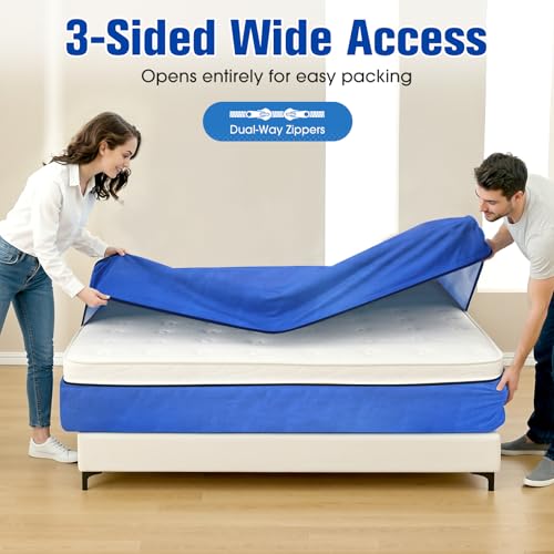 Extra Thick Waterproof Mattress Bags for Moving, Full Size 77"x57"x15"