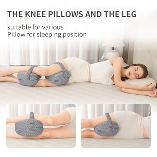 Ergonomic Heart-Shaped Knee Pillow - Memory Foam for Side Sleepers