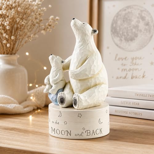 Polar Bear Music Box Figurine - Plays You Are My Sunshine Keepsake
