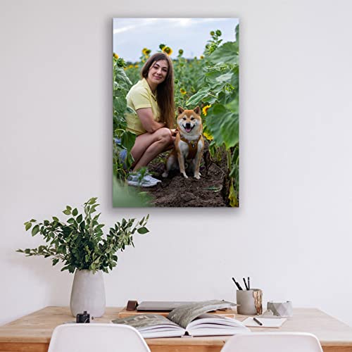 Custom Framed Canvas Print Personalized Photo Wall Art 8x10