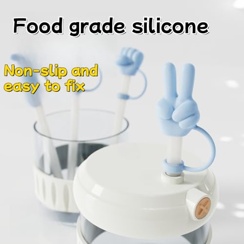 7 Pack Silicone Straw Toppers with 4 Styles - Leak-Proof Outdoor Caps