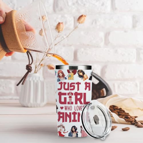 Decohim Inspired Anime Tumbler 20 Oz Coffee Mug Gift for Women Girls — Girl Loves Anime