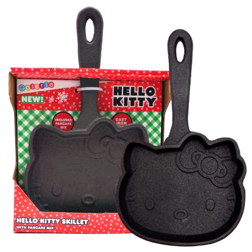 Hello Kitty Pancake Skillet with Mix - Mini Maker Mold for Kids, Christmas Gift