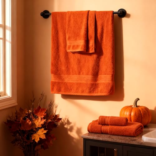 COZYART 100% Turkish Cotton 6-Piece Bath Towel Set - 650GSM Plush Towels