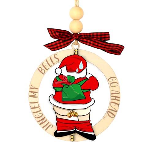 Funny Christmas Ornament 2025 Naughty Wooden Holiday Decor inappropriate Gifts