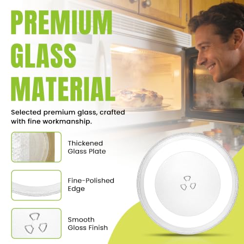 12-Inch Microwave Glass Turntable Plate Replacement for 1.5 & 1.7 cu.ft Units