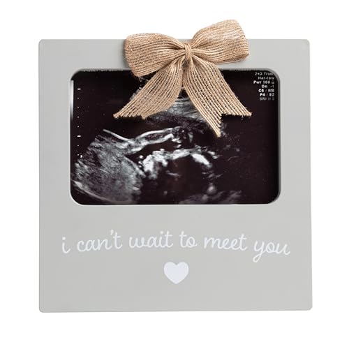 Sonogram Ultrasound Photo Frame 4x6 - Rustic Pregnancy Announcement Keepsake