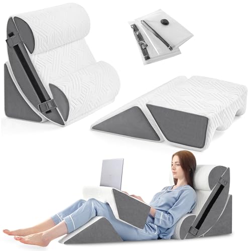 6-Piece Orthopedic Bed Wedge Pillow Set for Pain Relief & Support
