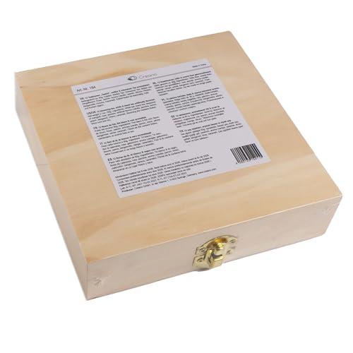 Creano Blooming Tea Tealini Cup Size Gift Set – 12 Tea Flowers in Wooden Box (8 Varieties) Black & White Tea