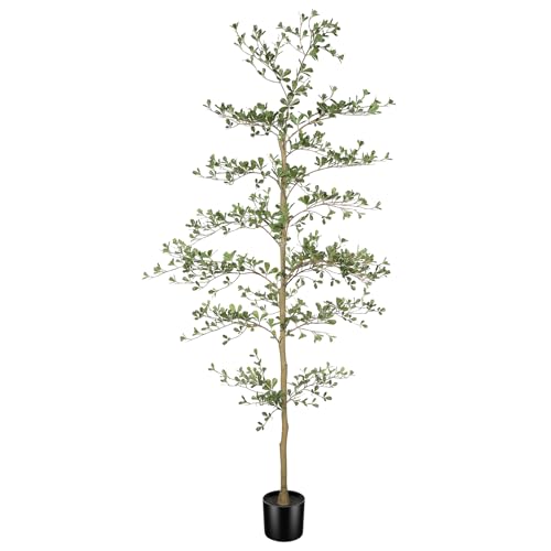 7ft Black Olive Tree | Realistic Faux Shady Lady Decor for Home