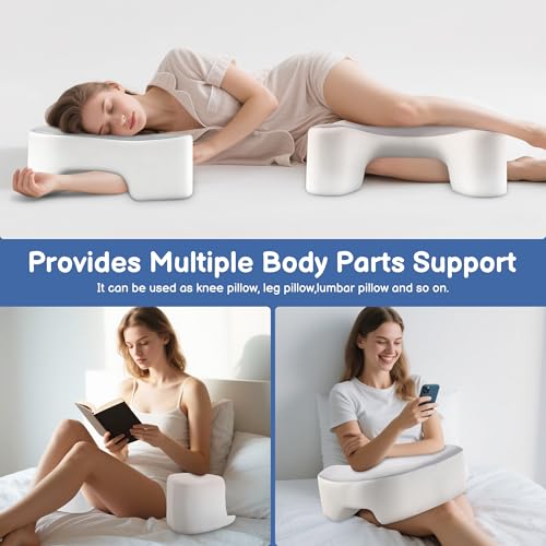 Ergonomic Side Sleeper Pillow with Arm Holes for Pain Relief