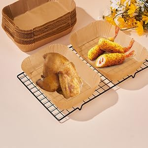 Ninja | Air Fryer Liners - 120 Pcs Disposable Parchment Paper for Foodi Smart XL & FG551 Grill
