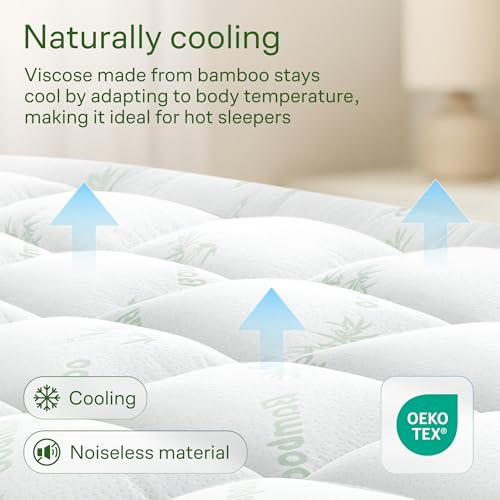 Niagara Sleep Solution Cooling Queen Mattress Topper - Bamboo Pillow Top