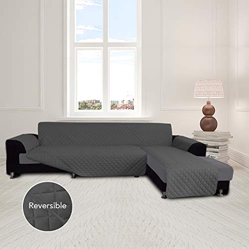Reversible L-Shape Sectional Sofa Cover - Water-Resistant Pet Protector