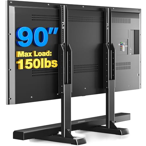 Tabletop TV Stand Legs for 37-90 Inch TVs, Height Adjustable Steel Feet