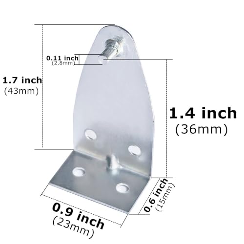 4pcs Metal Blind Hold Down Brackets for 1 to 2 Inch Horizontal Blinds