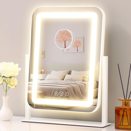 Vanity Mirror with Lights,13.1"×16.7"LED Makeup Mirror,Lighted