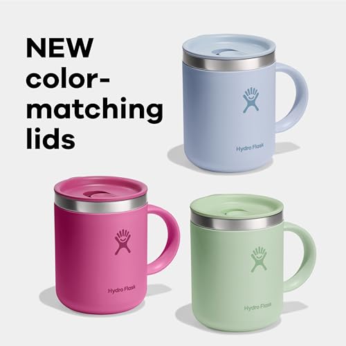 Hydro Flask 12 Oz Insulated Stainless Steel Travel Mug - Agave Green, Leak-Resistant
