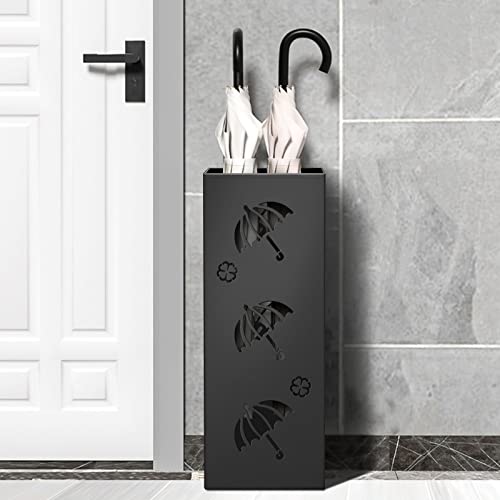 Modern Metal Umbrella Stand for Entryway - Compact Rust-Resistant Holder
