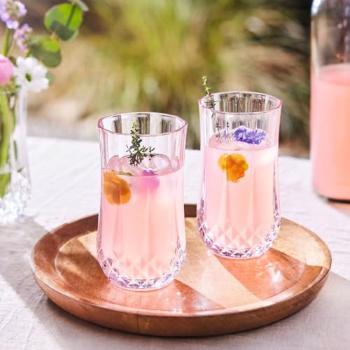Longchamp Crystal Lowball Glasses 36cl - Set of 6 Durable Krysta Glassware