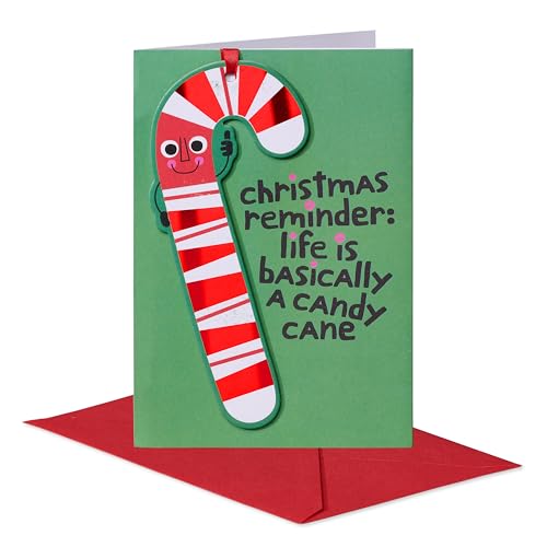 Christmas Card with Ornament Keepsake – Designed by Kate Smith, Candy Cane Variation