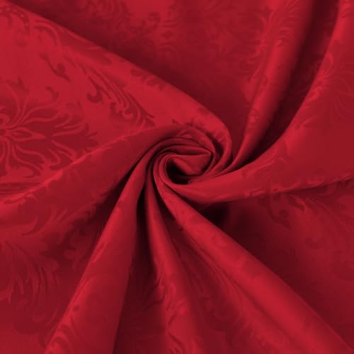 SASTYBALE Red Christmas Jacquard 20x20 In Napkins – Set of 4, Reusable Polyester
