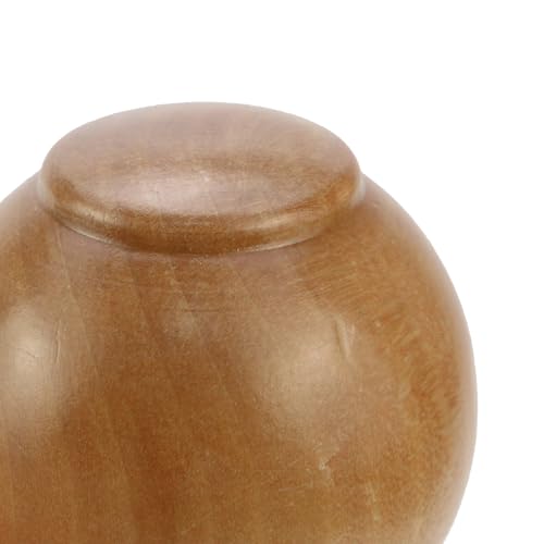 Wooden Curtain Rod Finials, 1.14-Inch Inner Diameter Ball End Caps, 2 Pack