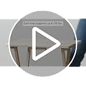 Foldable Wood TV Tray Table Set with Storage Stand, Espresso, 4-Pack