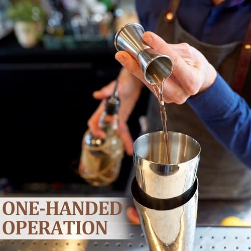 Ninsula 2-Pack Cocktail Jiggers Set — Premium 304 Stainless Steel Bar Tools for Professional Mixology