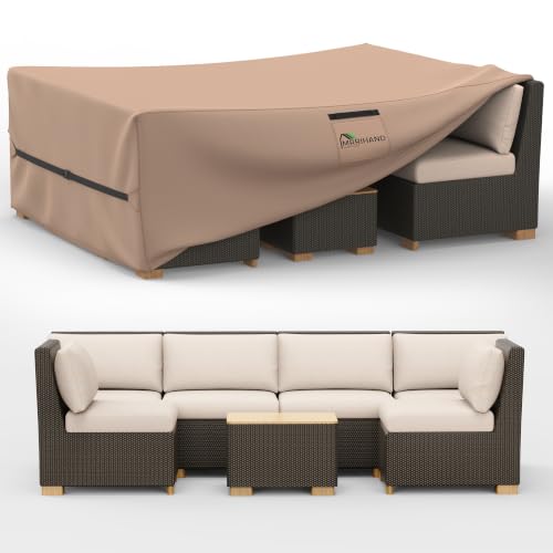 Heavy-Duty Outdoor Furniture Cover 98"L x 78"W x 30"H - Waterproof Weather Protection